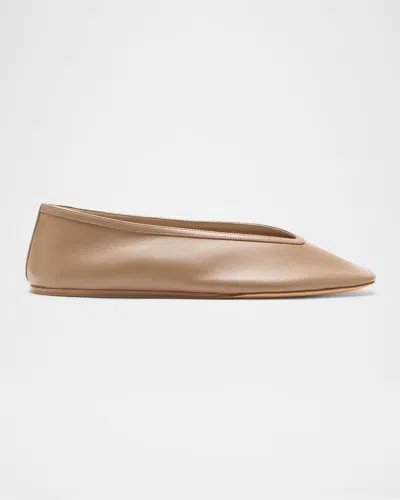 Le Monde Beryl Luna Leather Ballerina Flats