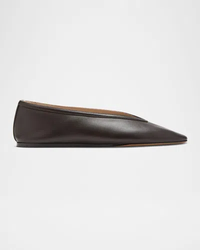 Le Monde Beryl Luna Leather Ballerina Flats