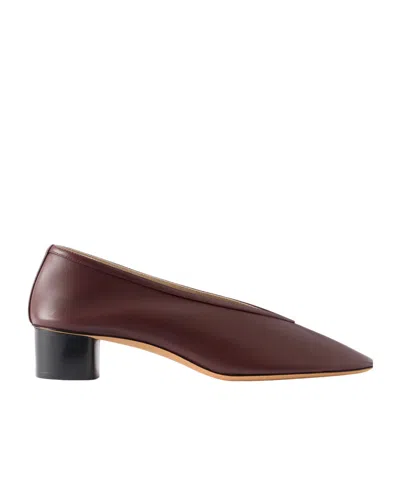 Le Monde Beryl Luna Leather Pumps In Brown