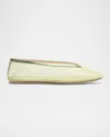 Le Monde Beryl Luna Mesh Ballerina Flats In Lime