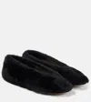Le Monde Beryl Luna Shearling Mary Jane Flats In Schwarz
