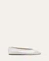 Le Monde Beryl Luna Mesh Ballerina Flats In Ivory