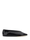 Le Monde Beryl Luna Leather Ballet Flats In Black