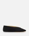 Le Monde Beryl Suede Pointed Toe Flat Sole Ballerina Shoes