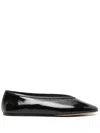 Le Monde Beryl Luna Leather Ballet Flats In Schwarz