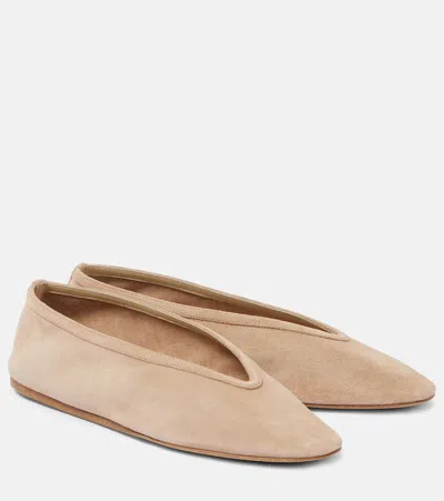 LE MONDE BERYL LE MONDE BÉRYL LUNA SUEDE BALLET FLATS
