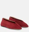 Le Monde Beryl Luna Suede Ballet Flats In Rot