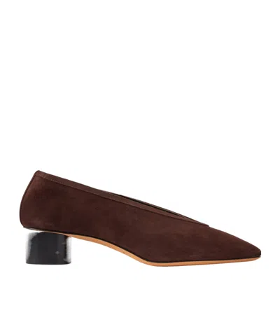 Le Monde Beryl Luna Suede Pumps In Brown