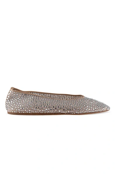 Le Monde Beryl Mary Jane Ballerinas In Silver