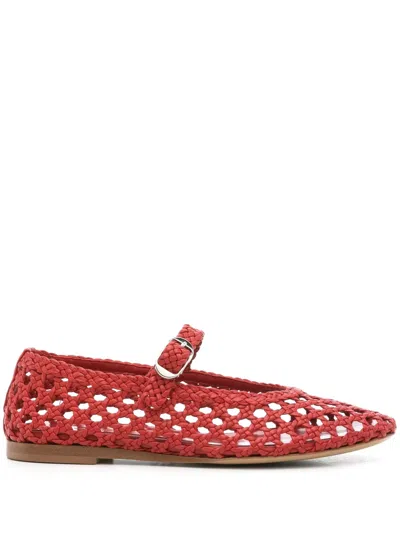 Le Monde Beryl Mary Jane Ballet Flats In 红色