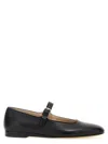 Le Monde Beryl Leather Mary Jane Ballerina Flats In Black