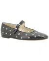 Le Monde Beryl 'mary Jane' Black Ballerinas With Eyelets