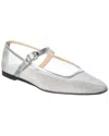 Le Monde Beryl Le Monde Beril Fabric Ballerina Flat In Silver