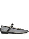 Le Monde Beryl Mesh Ballet Flats In Black