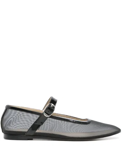 Le Monde Beryl Mesh Ballet Flats In Black