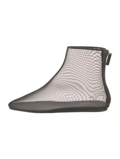 Pre-owned Le Monde Beryl Mesh Boots In Gray