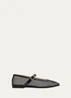 LE MONDE BERYL MESH MARY JANE BALLERINA FLATS