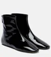 Le Monde Beryl Patent Leather Ankle Boots In Black