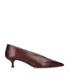 Le Monde Beryl Patent Leather Babouche Pumps 35 In Red