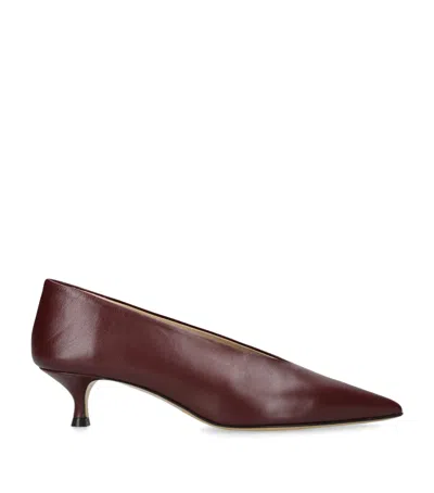 Le Monde Beryl Patent Leather Babouche Pumps 35 In Burgundy