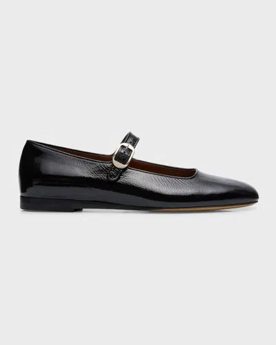 LE MONDE BERYL PATENT LEATHER MARY JANE BALLERINA FLATS
