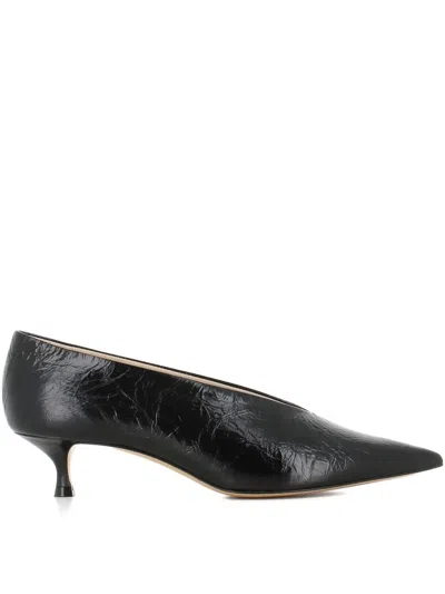 Le Monde Beryl Pointed-toe Leather Pumps In Black