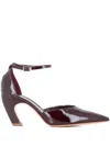 Le Monde Beryl Pointed-toe Pumps In Burgundy