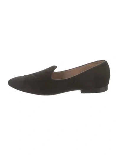 Pre-owned Le Monde Beryl Ponyhair Loafers In Black