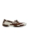 Le Monde Beryl Printed Pony Hair Driving Loafers In Animal Print