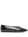Le Monde Beryl Black Regency Slipper Ballerina Flats In Black
