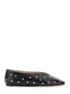 Le Monde Beryl 'regency' Black Ballerinas With Eyelets