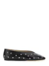 Le Monde Beryl 'regency' Black Ballerinas With Eyelets In Black