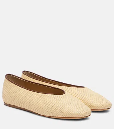 Le Monde Beryl Regency Raffia Ballet Flats