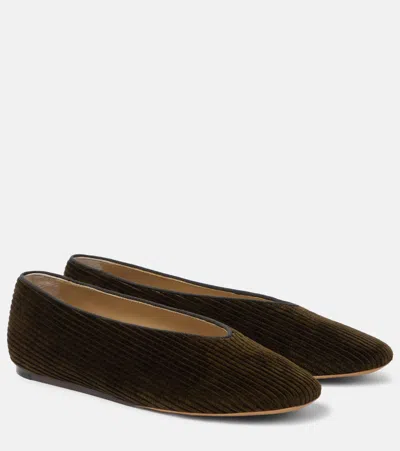 LE MONDE BERYL LE MONDE BÉRYL REGENCY VELVET BALLET FLATS