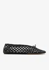 Le Monde Beryl Womens Black Regency Bow-embellished Leather Slippers In Black