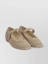 Le Monde Beryl Round Toe Ballerina Shoes With Textured Finish