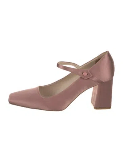 Pre-owned Le Monde Beryl Satin Pumps In Pink