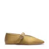 Le Monde Beryl Satin Stella Slippers In Olive