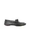 Le Monde Beryl Black Driver Slip-on Loafers In Black
