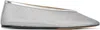 LE MONDE BERYL SILVER LUNA BALLERINA FLATS