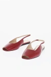 Le Monde Beryl Low Red Leather Sandal