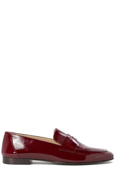 Le Monde Beryl Patent Leather Loafers Loafers & Slippers Bordeaux In Red