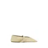 Le Monde Beryl Stella Buckle Detail Ballerina Shoes In Yellow