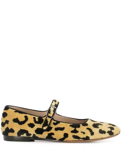 Le Monde Beryl Stella Bevilacqua Velvet Ballet Flats In Multicolor
