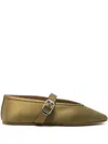 Le Monde Beryl Satin Stella Slippers In Green
