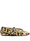 Le Monde Beryl Stella Bevilacqua Velvet Ballet Flats In Nude