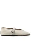 Le Monde Beryl Off-white Stella Ballerina Flats In White