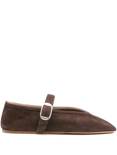 Le Monde Beryl Leather Shoes In Brown