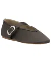 Le Monde Beryl Stella Leather Ballerina Flat In Red