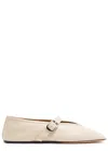 Le Monde Beryl Stella Patent Leather Ballet Flats In Sand